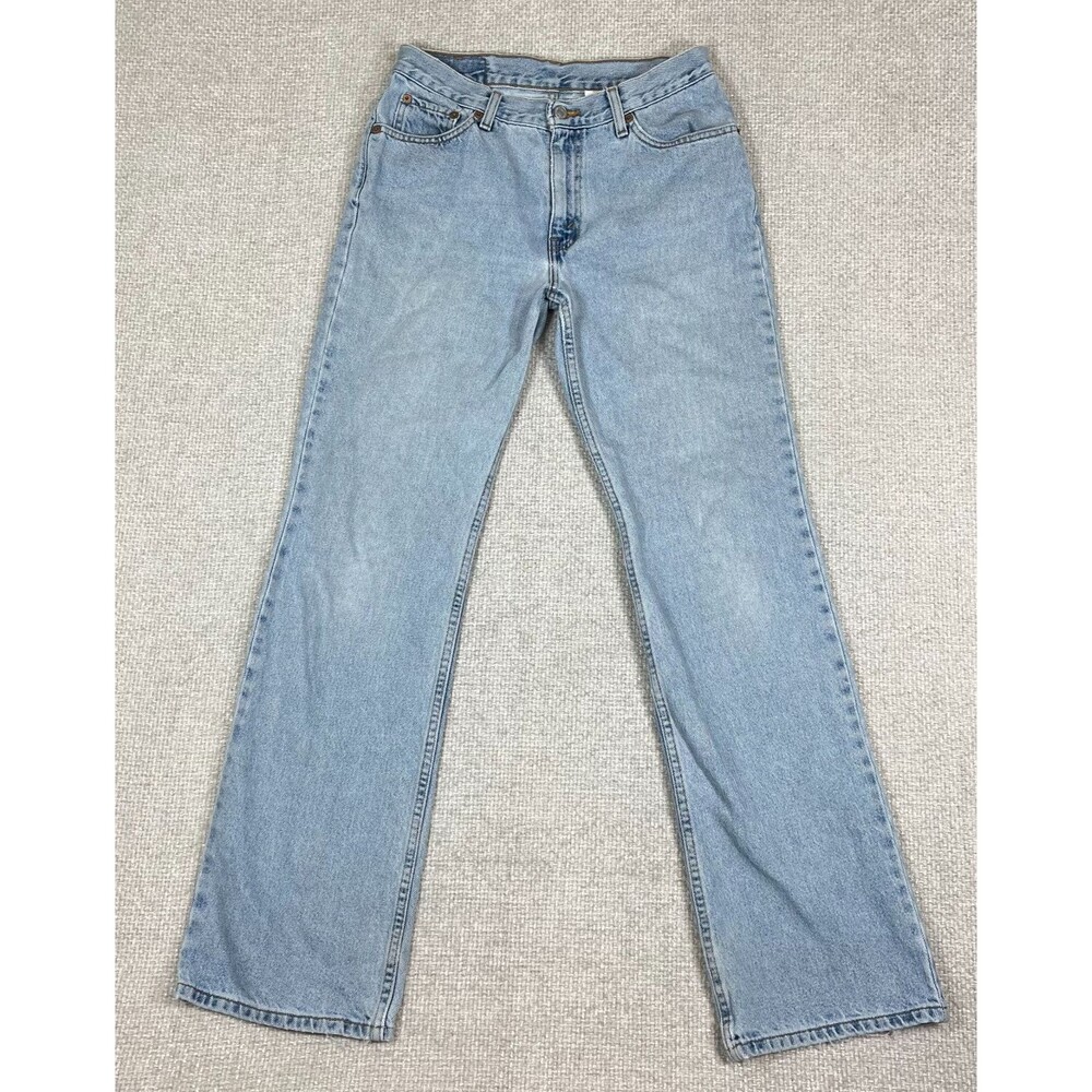 Vintage Levi's 517 Jeans Women's 8 Long Boot Cut Relaxed Fit Distressed 90s Y2K